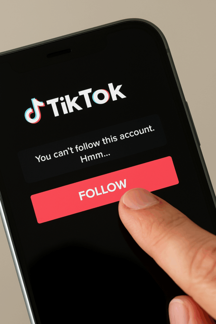 TikTok Takip Edemiyorsunuz Hatası Neden Olur Çözümleri Nelerdir